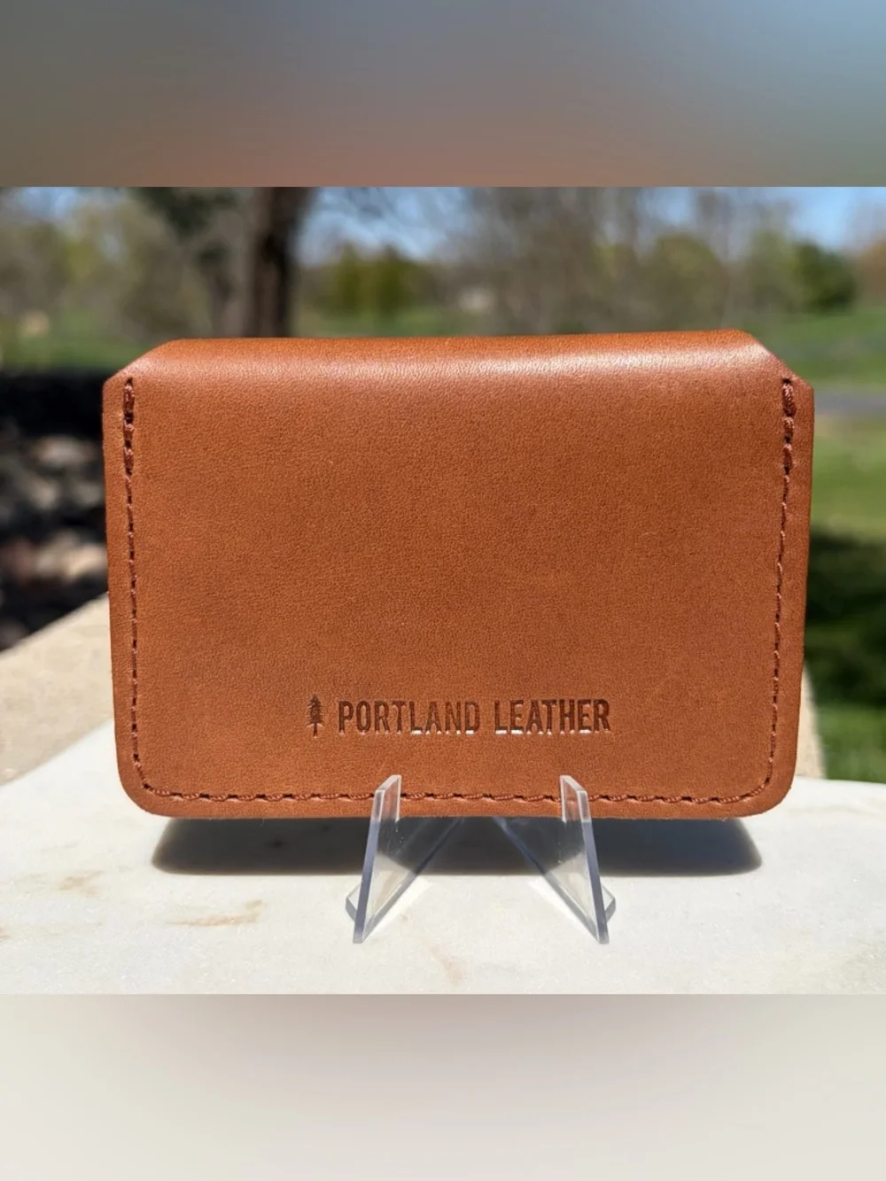 Love Bug Wallet Portland Leather Goods Biscotti Full-Grain Leather NWOT